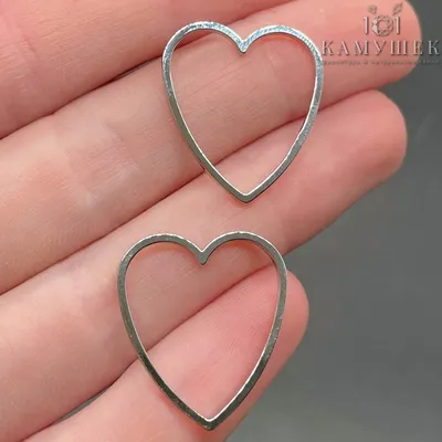 Женский нежный кулон подвеска Сердце из серебра – Silver Monarh