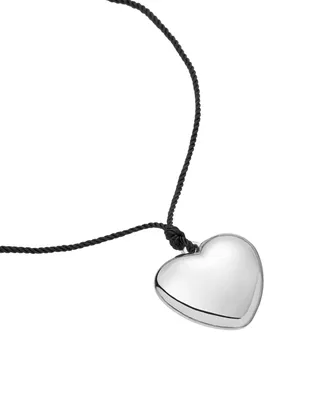 Подвеска металлическое сердце, серебро – купить за 2 500 ₽ | TREASURE STORE