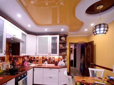 Виды натяжных потолков для кухни | статьи компании ТехноС