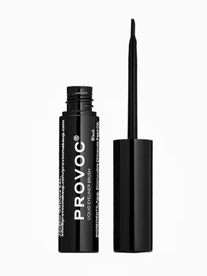 Provoc Ультратонкая жидкая подводка для глаз (черный) Liquid Eyeliner Brush  - купить с доставкой по выгодным ценам в интернет-магазине OZON (226777985)