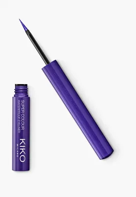 Подводка для глаз Kiko Milano жидкая водостойкая SUPER COLOUR WATERPROOF  EYELINER, оттенок 05, Violet, 1.7 мл, цвет: фиолетовый, RTLAAL852401 —  купить в интернет-магазине Lamoda