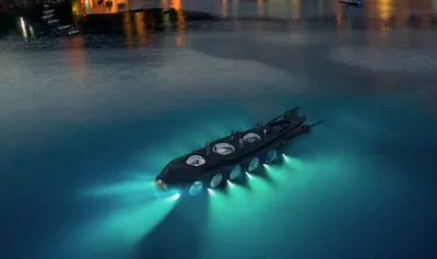 Полуробот крокодил плывёт под водой…» — создано в Шедевруме