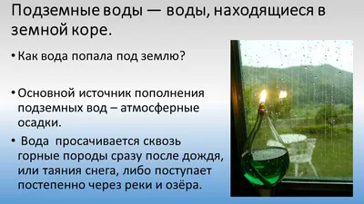 Подземные воды - презентация онлайн