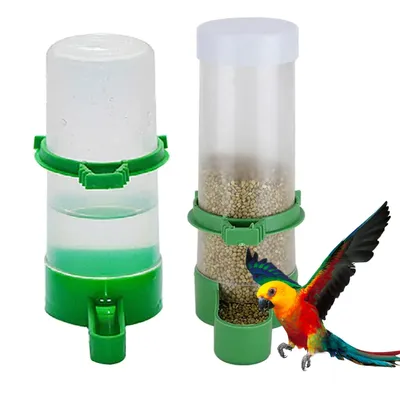 Поилка для птиц Автоматическая, поилка для попугаев, клетка для домашних  животных, чаша, 1 шт. | AliExpress