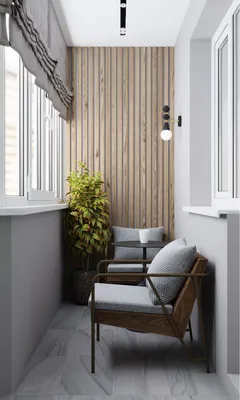 Покраска балкона внутри - фотографии