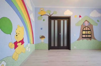 Покраска стен в детском саду фото фото