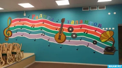 Идеи покраски стен в детском саду (61 фото)