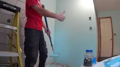 Покраска стен в ванной комнате | Строим дом своими руками. | Дзен