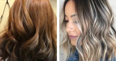 Балаяж - техника окрашивания волос, 60 фото До и После