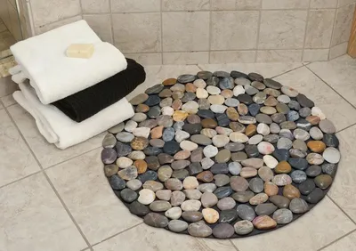 3D плитка для пола, водонепроницаемая, Нетканая, с изображением гальки,  волны, BEIBEHANG | AliExpress