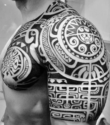 Сочетание полинезии орнаментальная татуировка | Tat Too be