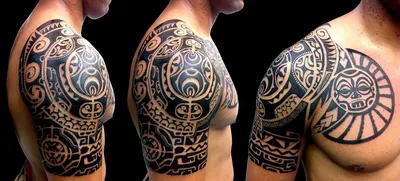 Татуировки для мужчин в стиле полинезия - tattopic.ru