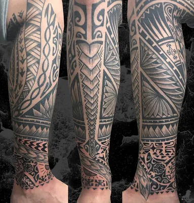 Тату полинезия на икре - 5 Фото и значение татуировок 2024