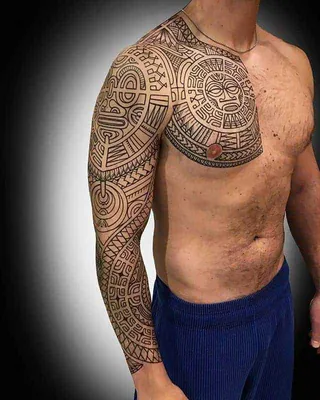 Тату на ноге полинезия - 8 Фото и значение татуировок 2024