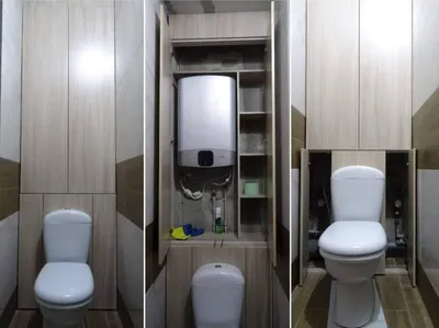 Шкаф в туалет с дверцами купе на заказ - купить недорого по цене  производителя в Санкт-Петербурге | Шкафчик