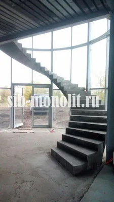Полувинтовые лестницы с поворотом на 180 градусов - Лестницы на второй этаж  Смоленск