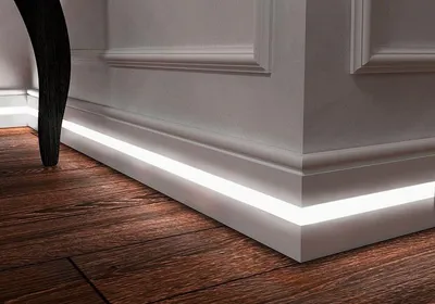 Плинтус с подсветкой из МДФ Evrowood PN 100 LED от Еврострой в Москве:  купить на маркетплейсе Владимирский Тракт (Москва)