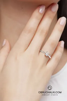 Помолвочные кольца на заказ в Москве, купить кольцо для предложения
