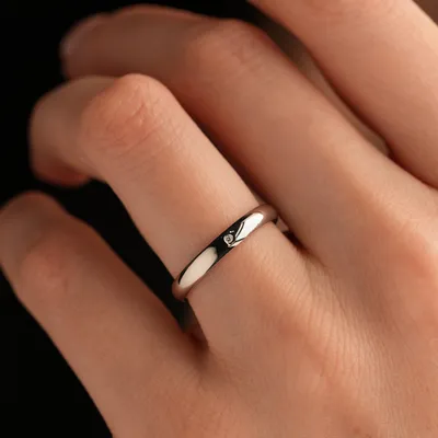 Классическое обручальное кольцо из золота, ширина 4 мм