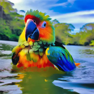 Яркий Цвет Ара Ара Попугай Снаружи Фото Ара Ара Попугай стоковое фото  ©stetsik 654292924