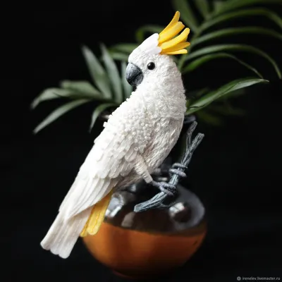 Декоративная фигура попугай Какаду купить за 1 071 руб. ЦЕНА Снижена -  Зимние скидки на фигуры дикие животные