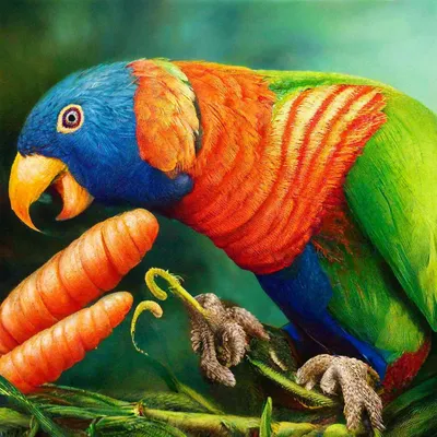 Попугай Розелла - «Разноцветный хулиган» | отзывы
