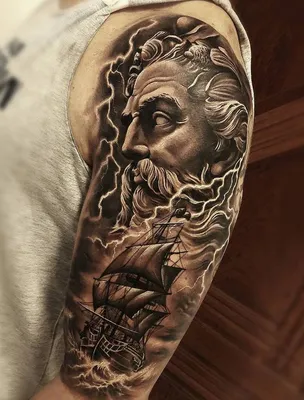 Татуировки Посейдон | Tatuering inspiration, Tatuering