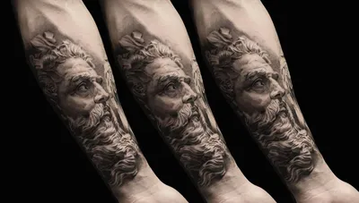 Идеи татуировок | Sketch style tattoos, Poseidon tattoo, Greek tattoos