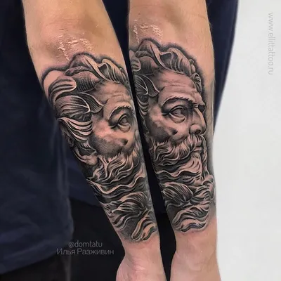 Tattoo • Значение тату: Посейдон и его трезубец