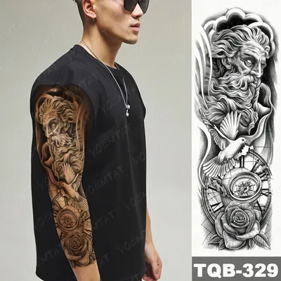 Фото тату посейдон 01,12,2021 - №0485 - Poseidon tattoo - tatufoto.com -  tatufoto.com