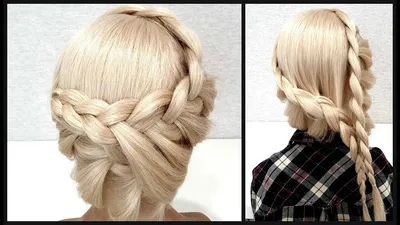 Простой способ греческой прически.Красивые прически пошагово.A simple way  to greek hairstyles. - YouTube