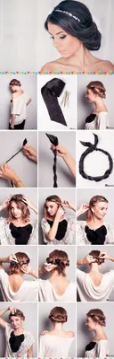 Как сделать прическу на средние волосы: фото пошагово