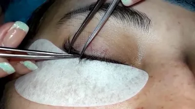 eyelash extensions. step by step 2D. PRACTICE TRAINING. MASTER CLASS!  наращивани - YouTube