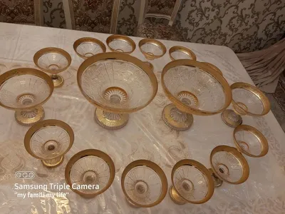 Посуда ''богема'' из хрусталя'' срочно продаётся не дорого: 2 000 000 сум -  Посуда / кухонная утварь Ташкент на Olx