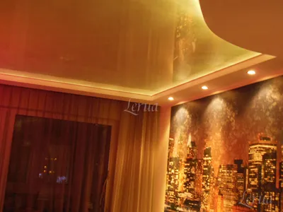 двухуровневый потолок из гипсокартона на кухне - YouTube