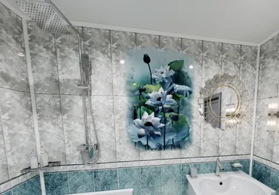 Комплект подвесного потолка ПВХ белый глянец/хром в ванную комнату  1.75м*1.78м - купить с доставкой по выгодным ценам в интернет-магазине OZON  (838519823)