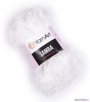 YarnArt купить пряжа Травка Самба (Samba Yarnart) цвет 01 белый