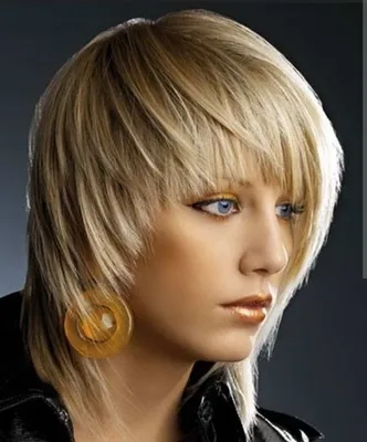 awesome Стильная женская стрижка Аврора на средние волосы — Способы  укладки, схема стрижки | Прически, Короткие стрижки, Стрижка
