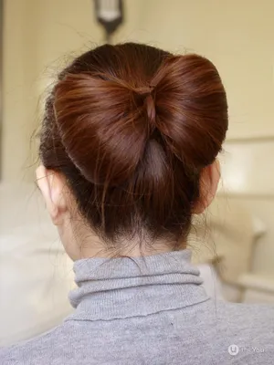 Отзыв о Прическа Бантик | не совсем обычная причёска, делать её очень  просто (много фото)