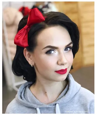Белоснежка макияж и прическа, Snow White Makeup and Hair | Branca de neve