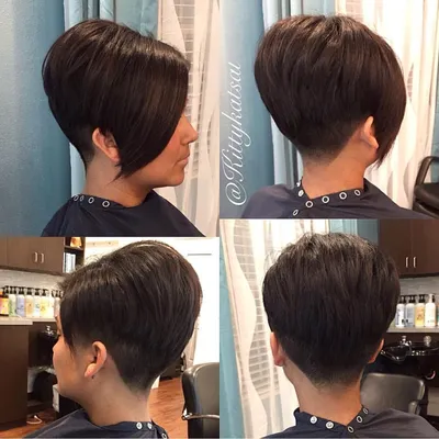 Найдено в Google. Источник: burdastyle.ru. | Short hair styles, Short hair  back, Short layered haircuts