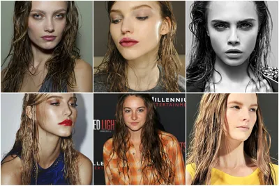 Сообщество стилистов on Instagram: \"Автор @stylish_overview . . . Модные  причёски 2023✨ Как мне нравится эффект мокрых волос🫠🤩\"