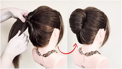 Прическа Ракушка. Простой вариант сделать ее СЕБЕ. Hairstyles Shell.A quick  way to make her YOURSELF - YouTube