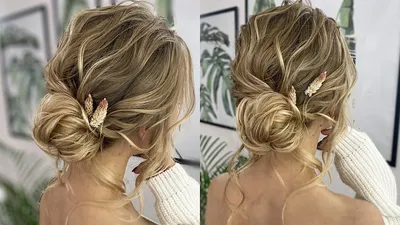 СВАДЕБНЫЙ НЕБРЕЖНЫЙ НИЗКИЙ ПУЧОК - ОБУЧЕНИЕ ПРИЧЕСКАМ | Bridal Updo  Hairstyle Tutorial - YouTube