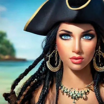 W227 Pirate Bandana Scarf with Wig Jack Sparrow Caribbean Dreads Hair Beads  | eBay