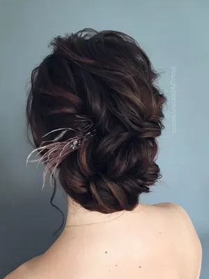 ВОЗДУШНЫЙ НИЗКИЙ ПУЧОК ИЗ ЛОКОНОВ | BRIDAL UPDO HAIRSTYLE | PEINADO PARA  BODA - YouTube