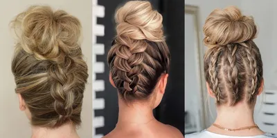 10 КЛАССНЫХ ИДЕЙ КАК СДЕЛАТЬ НЕБРЕЖНЫЙ ВЫСОКИЙ ПУЧОК | 10 Easy Two Minute  Bun | messy bun hairstyle - YouTube