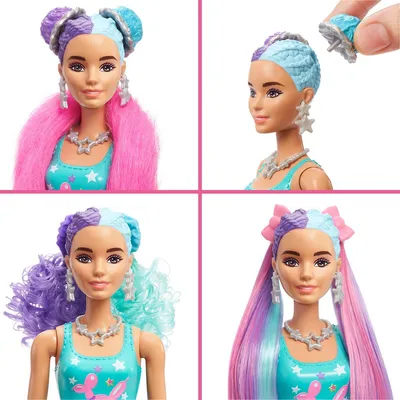 Barbie Игровой набор Barbie® Color Reveal™ Кукла-сюрприз из серии Блеск:  Сменные прически HBG41 – YOYO