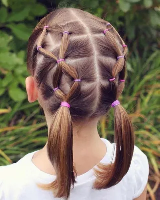 Hairstyles in kindergarten: original ideas and novelties - hairdesignon.com  | Baby hairstyles, Kids hairstyles, Kids braided hairstyles