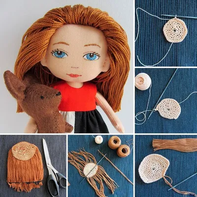 Купити Локоны из козьего пуха. Волосы для кукол | Skrynya.ua